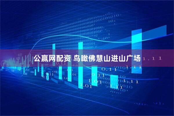公赢网配资 鸟瞰佛慧山进山广场