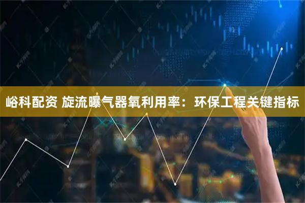 峪科配资 旋流曝气器氧利用率：环保工程关键指标